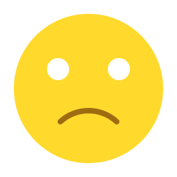 Sad face icon