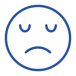 Sad face icon