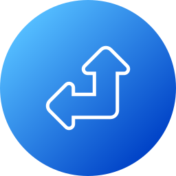 Up left arrow icon