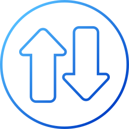 Up and down arrows icon