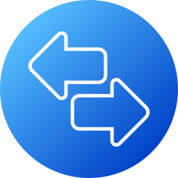 Left and right arrows icon