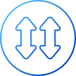 Up and down arrows icon
