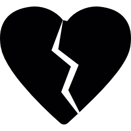 Broken heart icon