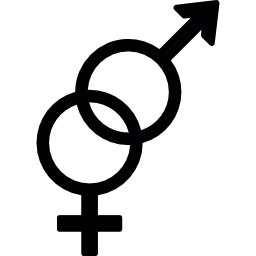símbolo masculino e feminino Ícone