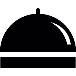 bandeja de comida cubierta icono