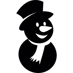 pupazzo di neve felice icona