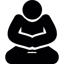meditatie houding icoon