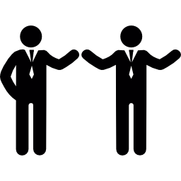 Businessmen talking icon