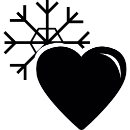 winter liefde icoon