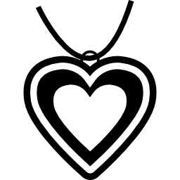Heart pendant icon