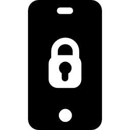 smartphone seguro icono