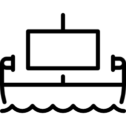 barco egipcio icono