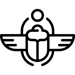 escarabajo con alas icono