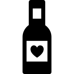 bouteille de vin Icône