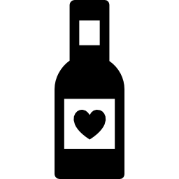 botella de vino icono