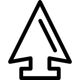 punta de flecha icono