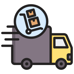 logistieke levering icoon
