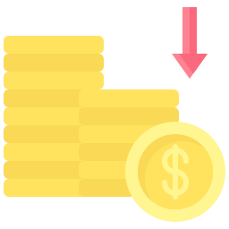 Money loss icon