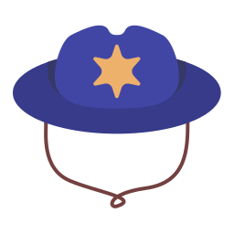 cappello da cowboy icona