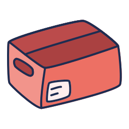 Shipping box icon