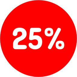 25 por cento Ícone