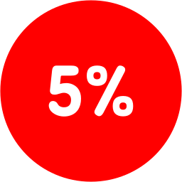 vijf procent icoon
