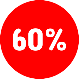60 procent icoon