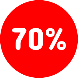 70 por cento Ícone