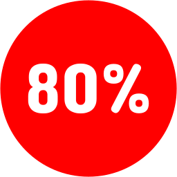 80 por cento Ícone