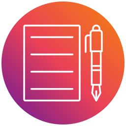 Pen and paper icon