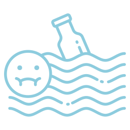 Water pollution icon