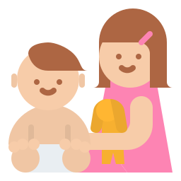 Child adoption icon
