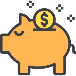 Piggy bank icon