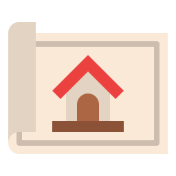 House blueprint icon