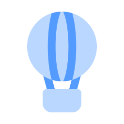 balões de ar quente Ícone