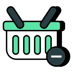 Remove from basket icon