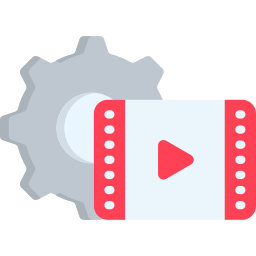 production vidéo Icône