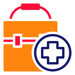 Aid kit icon