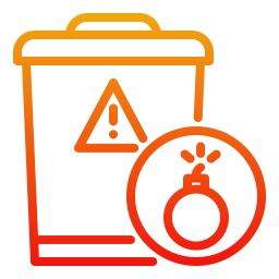 Waste bin icon