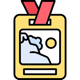 Ski pass icon