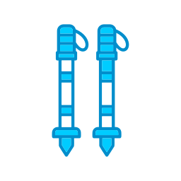 bastoncini da sci icona