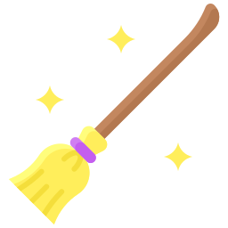 Flying broom icon