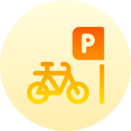parking dla rowerów ikona