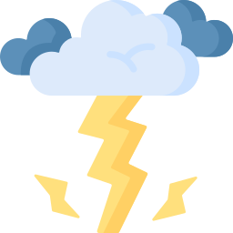Lightning strikes icon