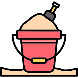 Sand bucket icon