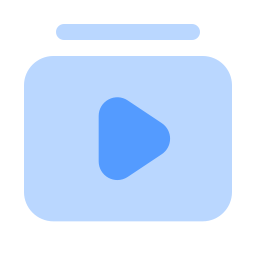lista de reproducción de vídeo icono