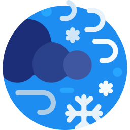 duże opady śniegu ikona