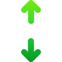 setas para cima e para baixo Ícone