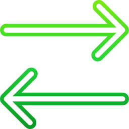 Left and right arrows icon