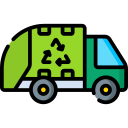 Garbage truck icon